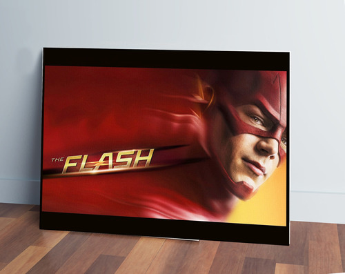 Cuadro Flash Barry Allen 77 40x53 Mdf Memoestampados