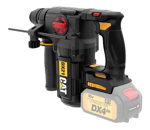 Martelete Sds Plus 18v Brushless Sem Bateria Dx21b Cat Cor Preto Frequência 60 Hz