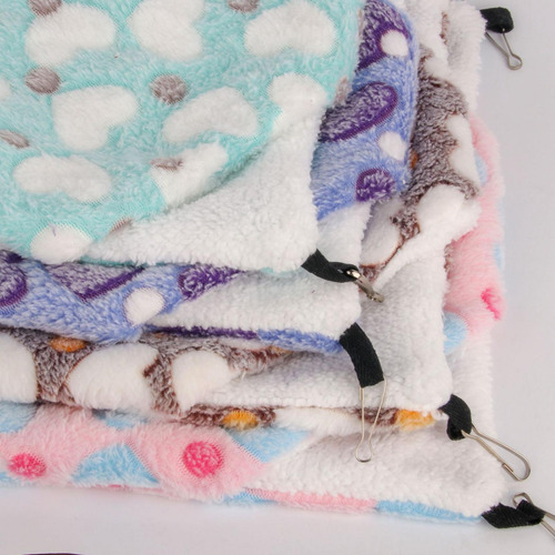 3 Hamaca Para Hámster, Ropa De Cama, Nido Corazón Púrpura