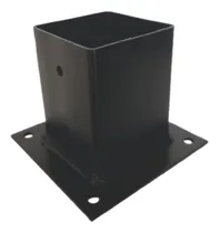 Comprar Base Compacta Pérgolas 3 Pulgadas Platina Hierro Anclaje