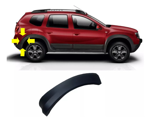 Moldura Fender Guardabarro Trasero Derecho Renault Duster 2