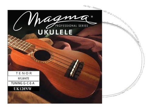 Encordado Magma Uk120nw Para Ukelele Tenor Nylwhite