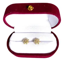 Comprar Aros Oro 18 Kilates Flor Roseta Circones