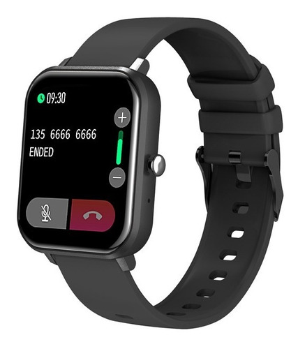 Smartwatch Sync Ray Sr-sw26blk Negro/1.4 /bt/ios/android Color de la caja Negro Color de la correa Negro