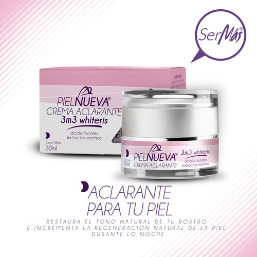 Kit De 3 Cremas Aclarantes Para El Rostro 50 Ml Aclara