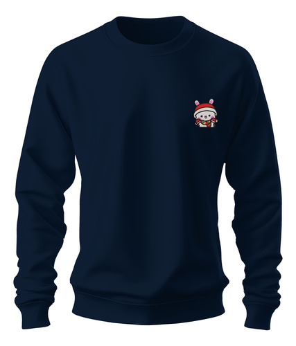 Sudadera Sweater Bordada Muñeco Navidad Lindo Conejo Amor