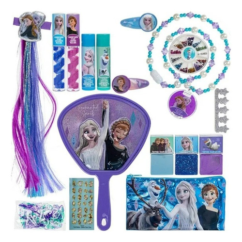 Disney Frozen Mega Set De Maquillaje Para Niñas 477 Piezas