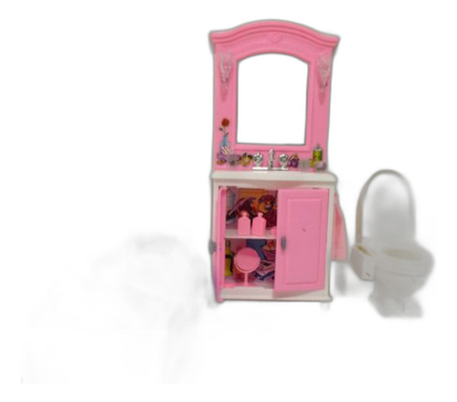 Barbie Size Dollhouse Furniture- Baño Con Bañera Por Gloria