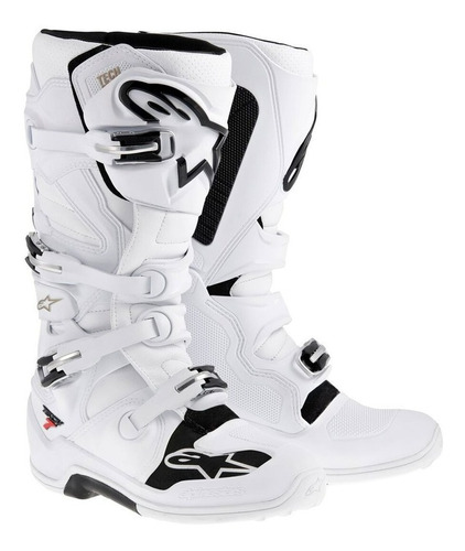 Botas Alpinestars Tech 7 Motocross Blancas