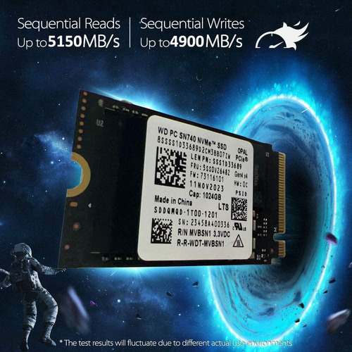 Wd Sn740 1tb M.2 Nvme Pcie Gen4 X4 Ssd Para Thinkpad Prob...