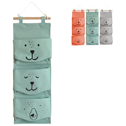 Large Wall Hanging Organizer With 3 Storage Pockets-spa...