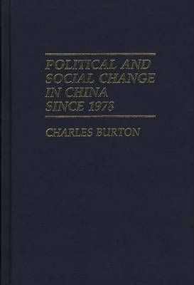 Libro Political And Social Change In China Since 1978 - C...