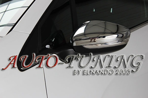 Imagen 2 de 3 de Cachas Cubre Espejos Peugeot 208 Cromadas Precio Por Par