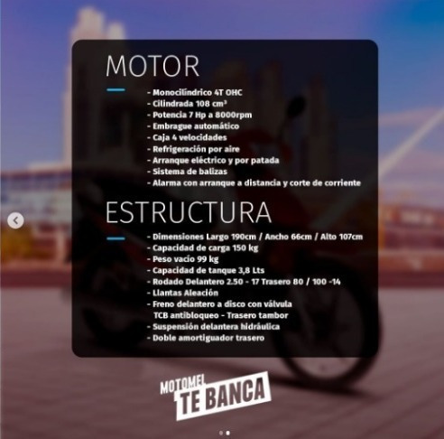 Imagen 16 de 18 de Motomel Blitz Full Con Alarma 110 Rojo V8 0km 2023 Ap Motos