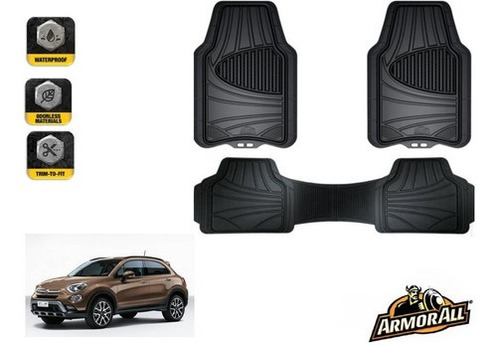 Kit Tapete Negros Uso Rudo Fiat 500x 1.4t 2019 Armor All