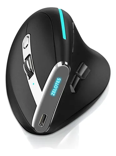 comprar Mouse Vertical Ergonómico Inalambrico Zelotes F36 Rgb