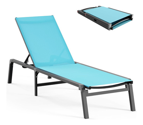 Aluminio Chaise Lounge Ourdoor - Plegable Y Ensamble El Sill