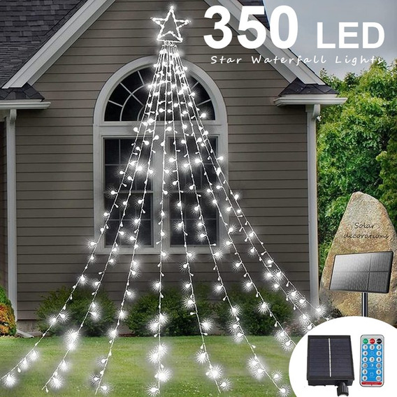Solar 350led Star Lumin+8modes Decoração De Jardim De Natal | Parcelamento sem juros Solar 350led Star Lumin+8modes Decoração De Jardim De Natal | Parcelamento sem juros