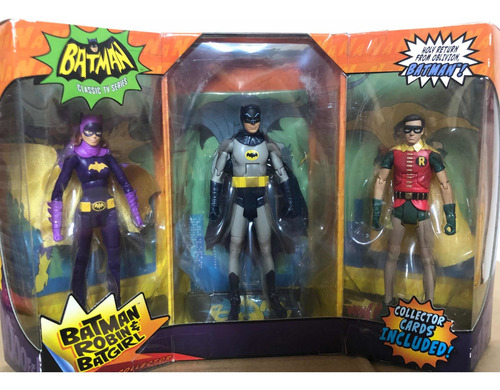 Batman Classic Tv Series Mattel Pack 3 Robín Y Batí Chica