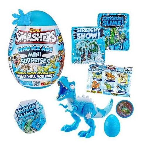 Smashers Dino Ice Age T-rex By Zuru Mini Huevo Sorpresa Con