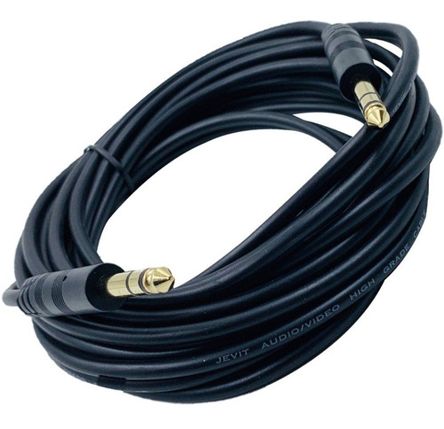 Cable Aux Plug 6.5mm A Plug 6.5mm 1.8 Mt