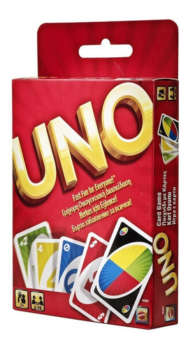 Juego De Cartas Uno Original Mattel Mattel Games W2085
