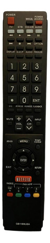 Control Remoto Para Sharp Aquos Smart Tv 6b118wj Ga841wjsa