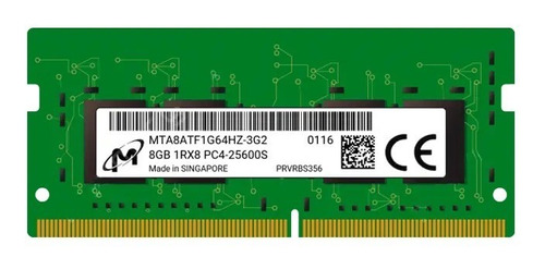 Micron Memoria Ram Ddr4 8gb 3200hz Para Laptops (2x4gb) (Reacondicionado)