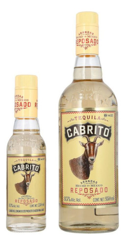 Pack De 2 Tequila Cabrito Reposado De 950 Ml + Mini 250 Ml