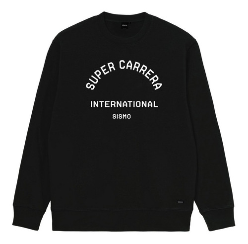 Buzo Buzo Sismo Super Carrera Crewneck Negro 2252