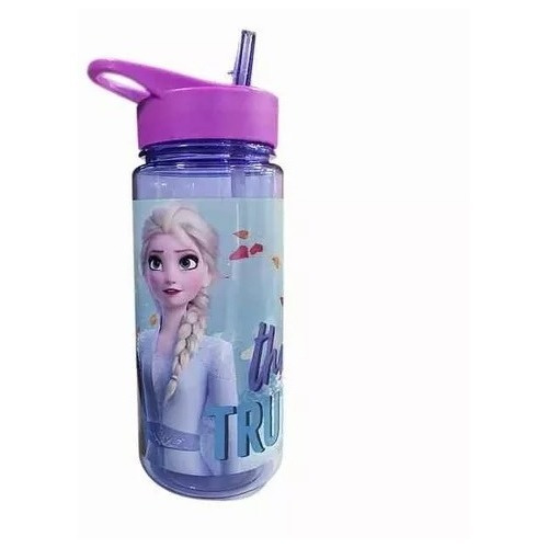 Botella Niñas Con Bombilla Frozen Disney 500ml