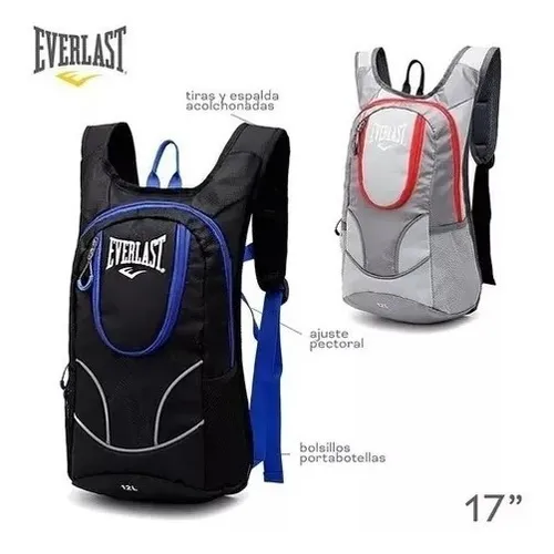 Mochila Running Deportiva Hidratación Everlast Correr Unisex