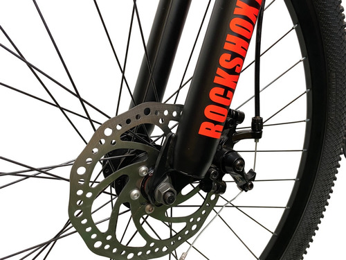 Imagen 7 de 10 de Bicicleta Naranja Aluminio Mtb Aro 27,5 Pegaso Bike
