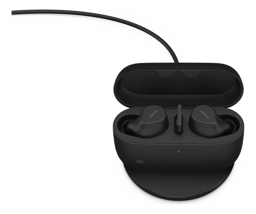 Jabra Evolve2 Buds, Auriculares Versión Ms Con Cancelación D Negro