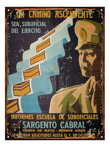 Cartel Chapa Escuela De Suboficiales Sargento Cabral M359