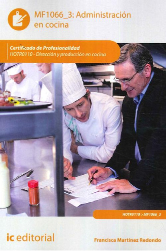 Libro Administración En Cocina De Francisca  Martínez Redond