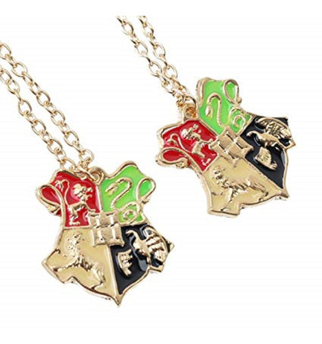 Imagen 1 de 1 de Harry Potter Marca: Jfc, Collar Insignia Escuela Hogwarts