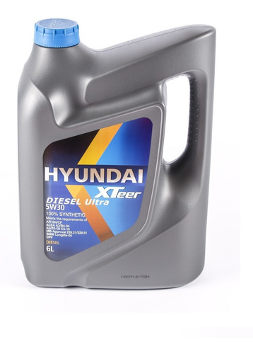 Imagen 1 de 4 de Aceite Motor Hyundai Xteer 5w-30 Sintético 6 Litros Para Dpf