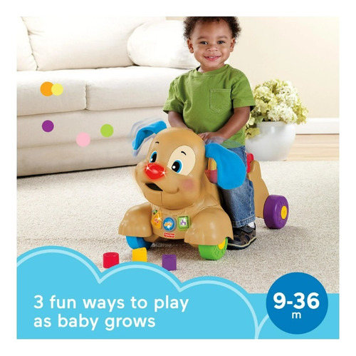 Fisher Price Puppy Ride On Musical Con Luces Y Sonidos / B Perro Caqui