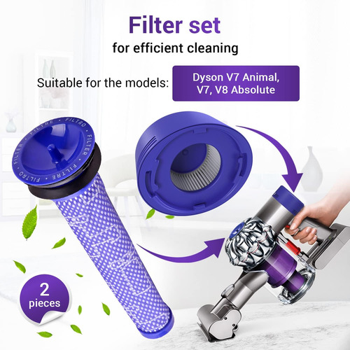 Juego De 4 Filtros Dyson Para V7 V8 Animal Absolute