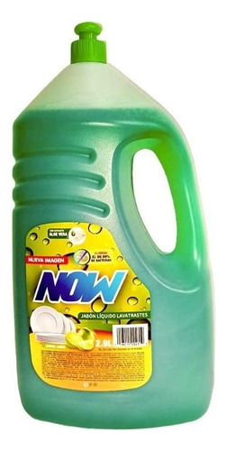 Now Lavatrastes Quita Grasa 2.9 Lt Aroma Limón Con Glicerina