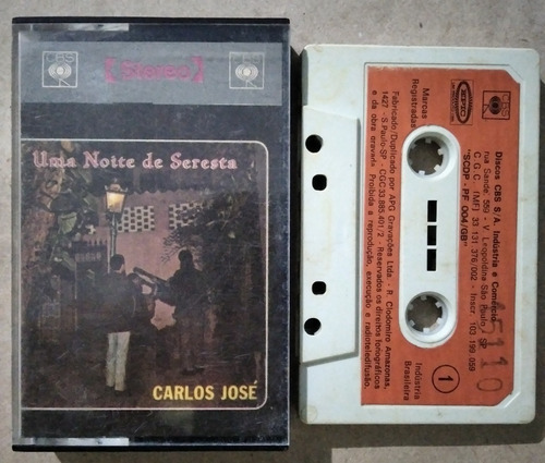 Fita K7 Carlos José- Uma Noite De Seresta- 1972 Frete Barato