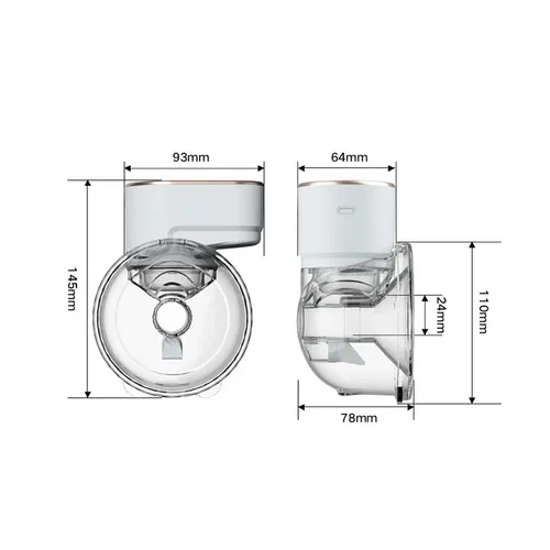 Imagen 4 de 5 de Extractor De Leche Eléctrico Portátil Silencioso Manos Libre