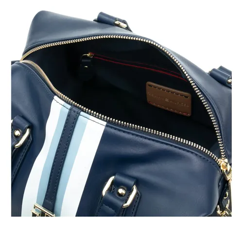 Bolsa Tommy Hilfiger Jaden Satchel Crossbody Azul Marinho