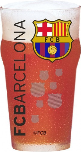 Copo Pub Oficial Time Futebol Club Barcelona Em Vidro 470ml