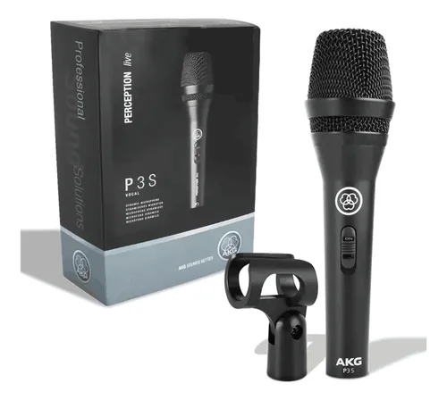 comprar Microfone Dinâmico Akg P3s Perception P3 S P 3s Voz E Violão Cor GERAL