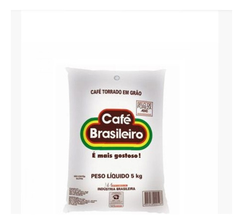 Café brasileiro torrado em grãos 5kg
