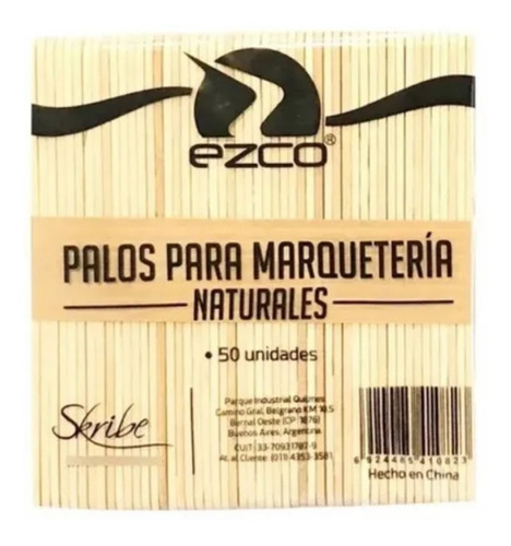 Palitos De Helado Ezco De Madera X 50 Natural