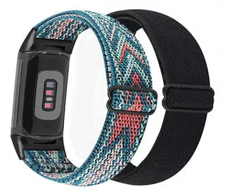 Paquete De 2 Bandas Elásticas Fitbit Charge 5, Nailon ...