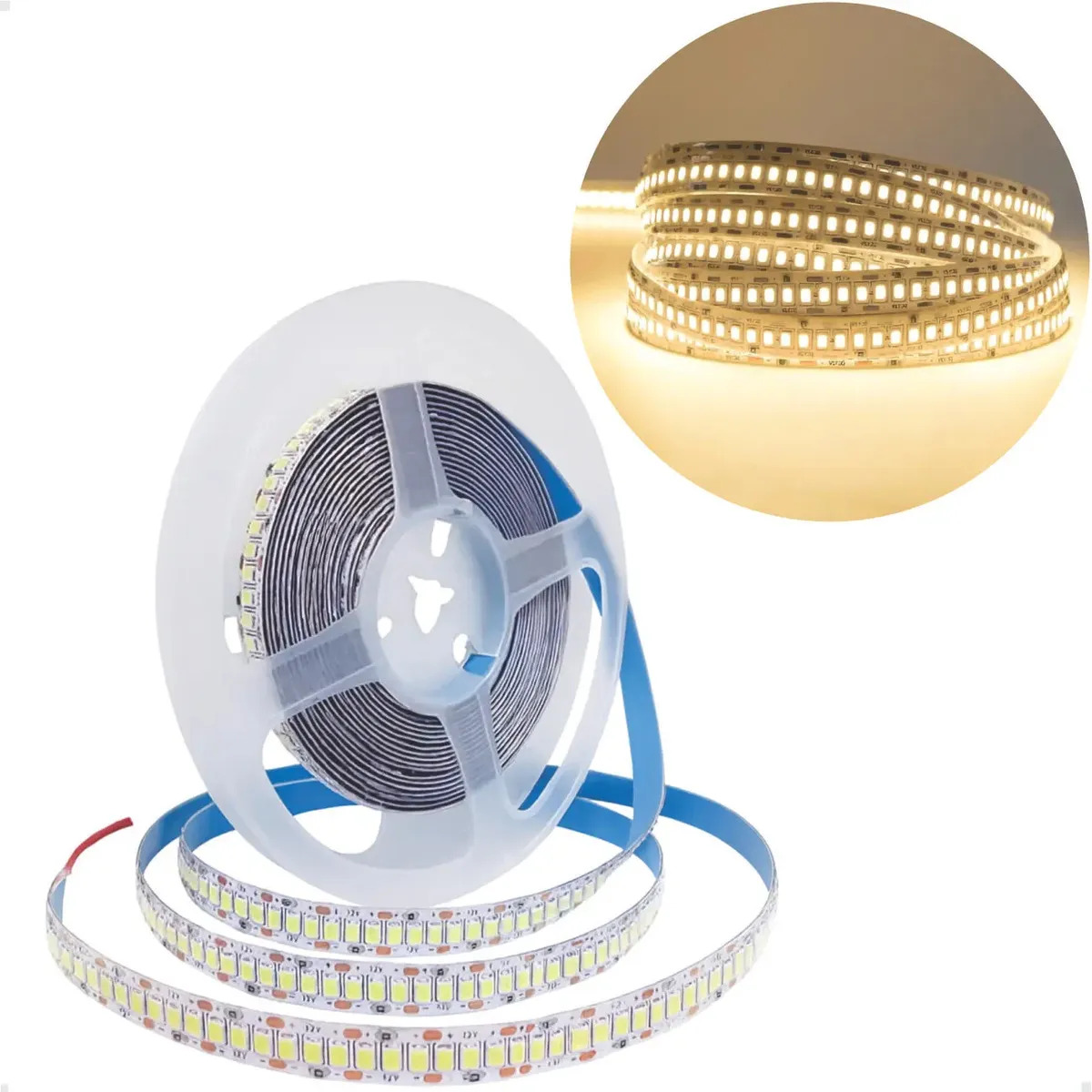 Fita Led Rolo 5 Metros 1200 Leds 240 Leds/m 90w 18w/m 2835 Luz Branco-neutro Tensão de operação